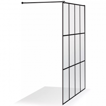 Dušo sienelė Brasta Glass KAJA 995-998x2000 skaidrus stiklas, Nero Cube 